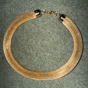 Vintage Choker Gold Mesh Necklace